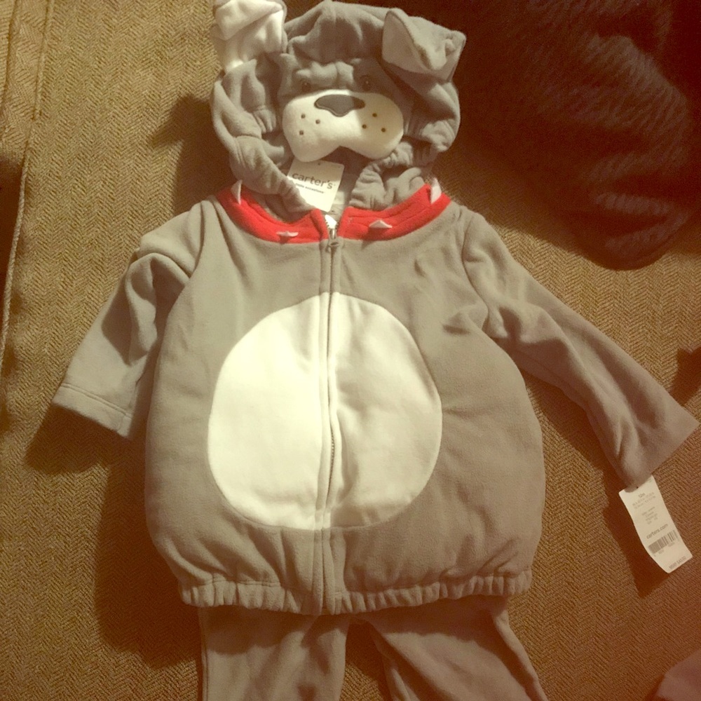 Bulldog costume brand new with tags 2 piece